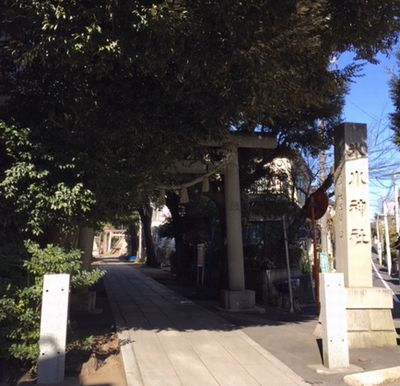 中野氷川神社　入口