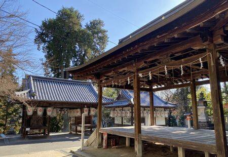 上随神門と神楽殿