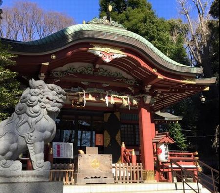 中野氷川神社と狛犬