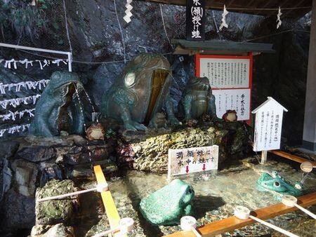 二見興玉神社・カエル