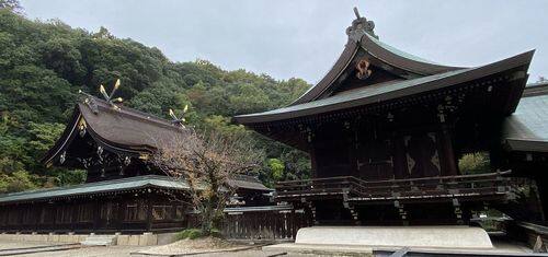 吉備津彦神社・建物の並び